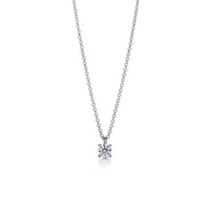 Tiffany solitaire diamond pendant