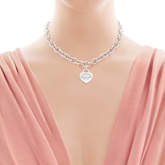 Tiffany Heart Tag Necklace - Image 2