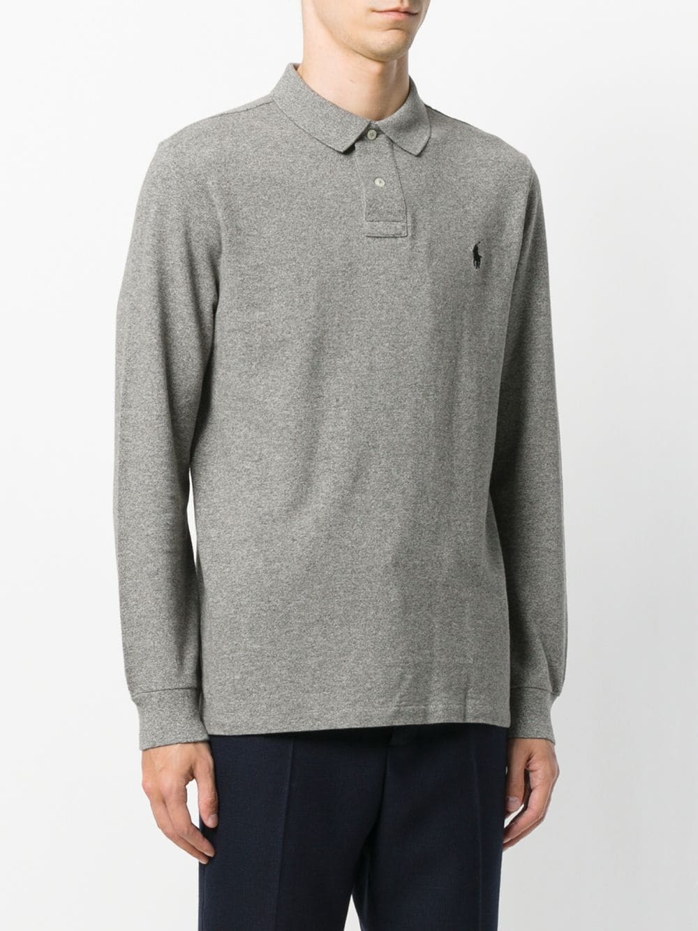 Polo Ralph Lauren logo embroidered long-sleeve polo shirt - Image 3