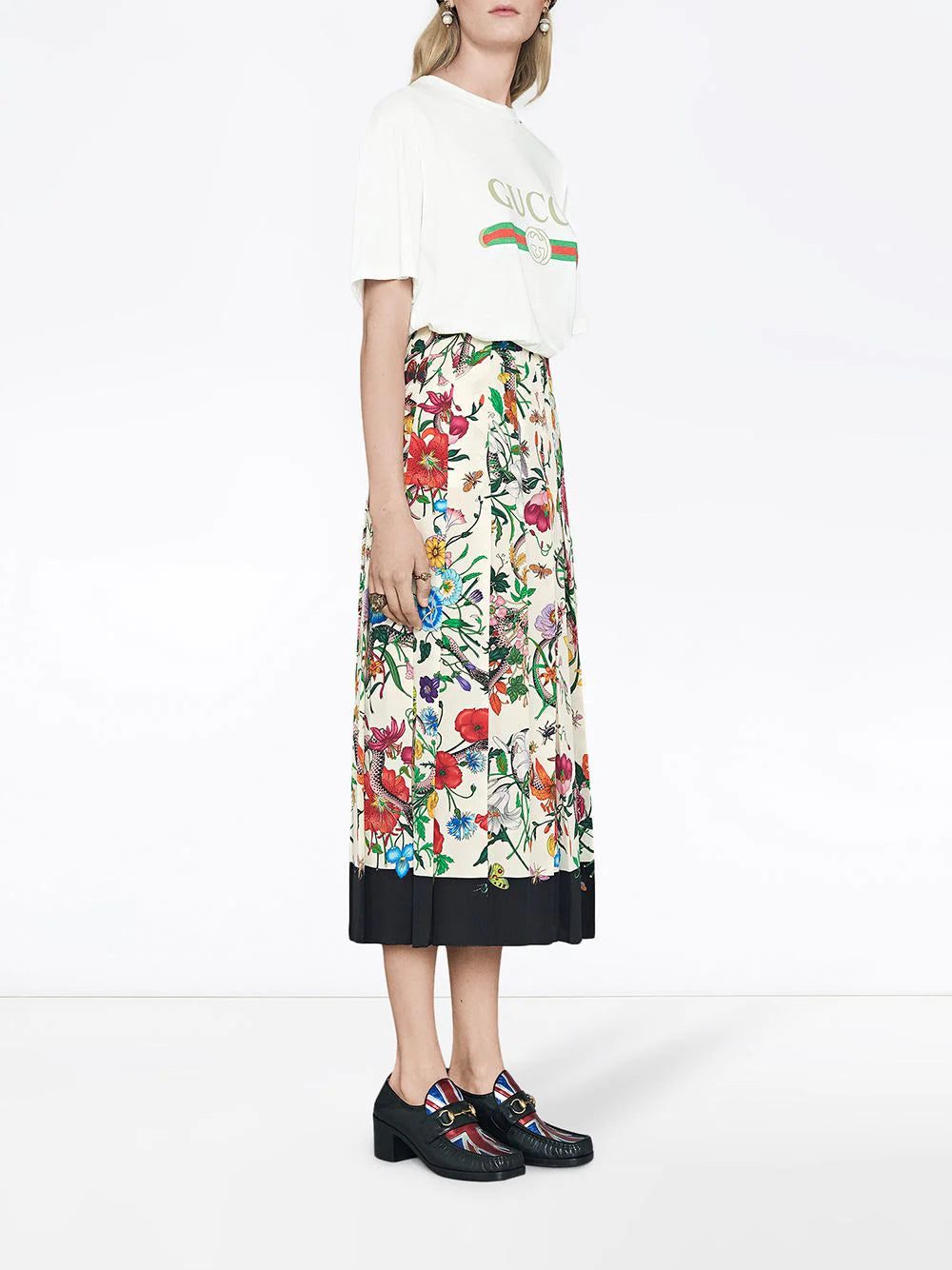 Gucci ripped detail logo-print T-shirt - Image 2