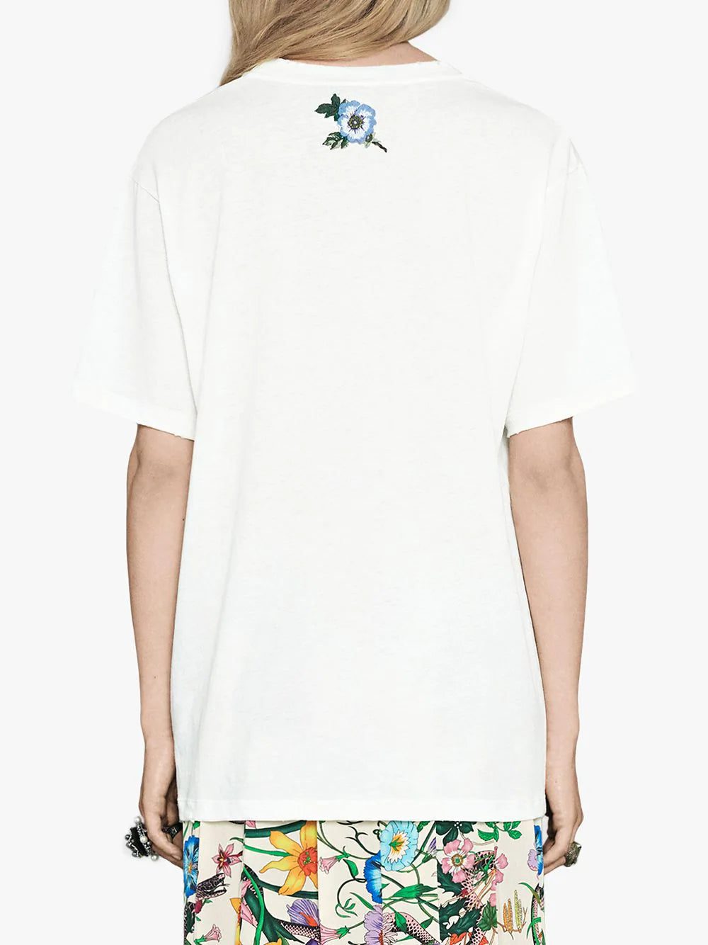 Gucci ripped detail logo-print T-shirt - Image 4