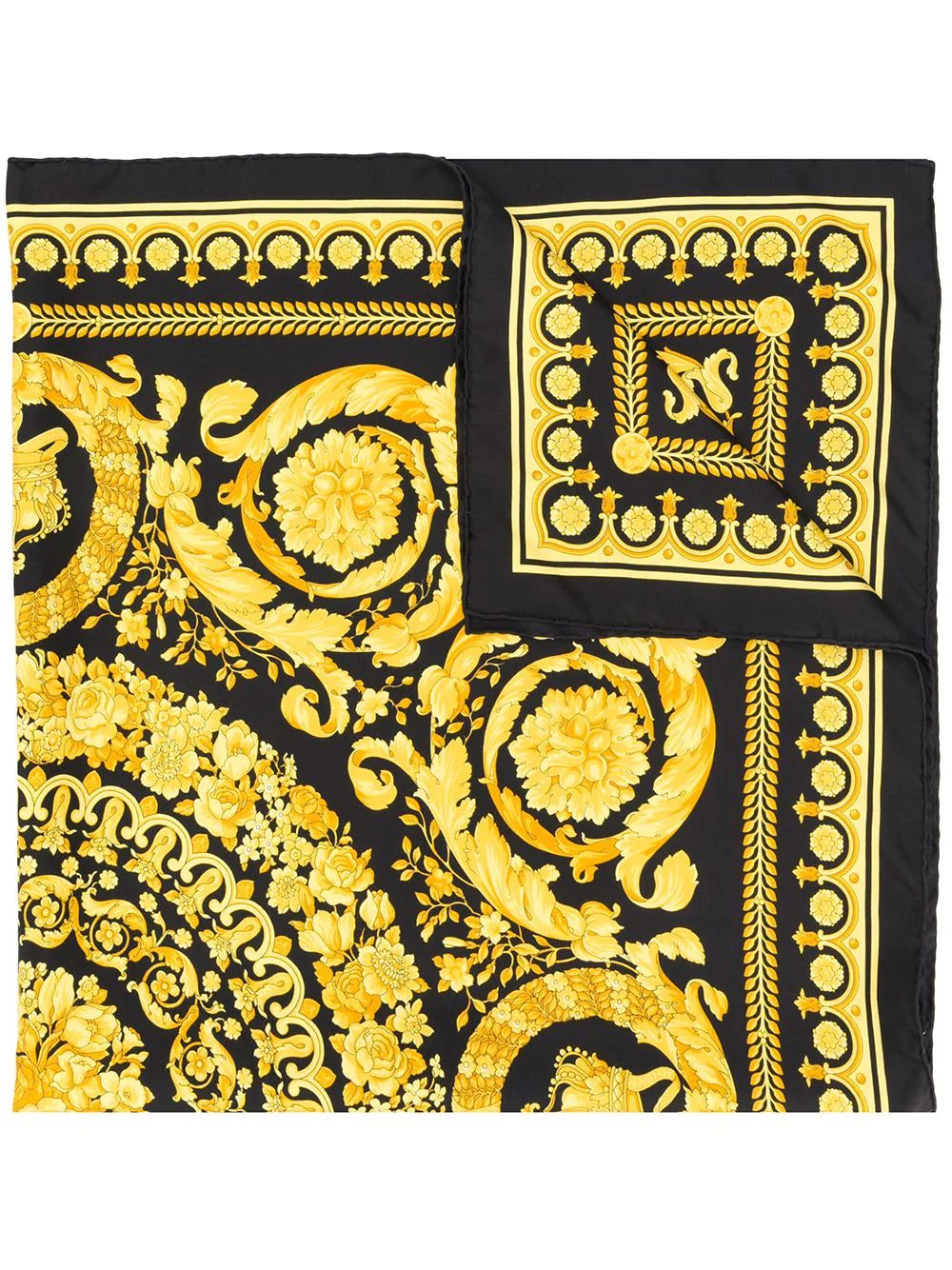 Versace Baroque print scarf