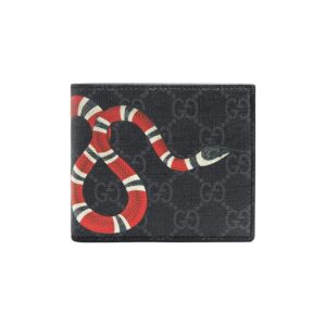 Gucci Kingsnake print GG Supreme wallet