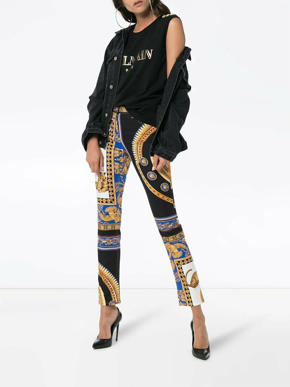 Balmain sleeveless logo-print T-shirt - Image 2