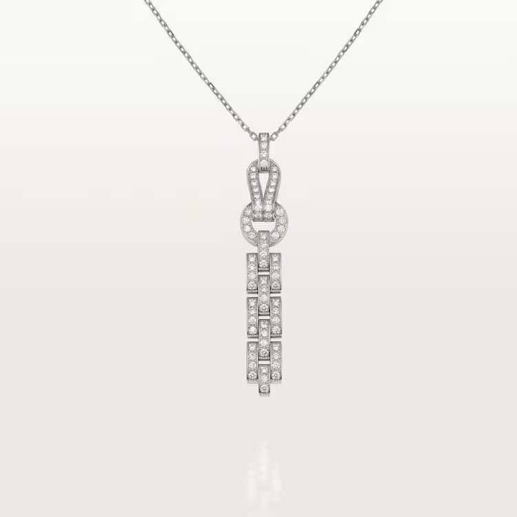 Cartier Agrafe pendant, paved