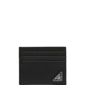 Prada logo plaque cardholder