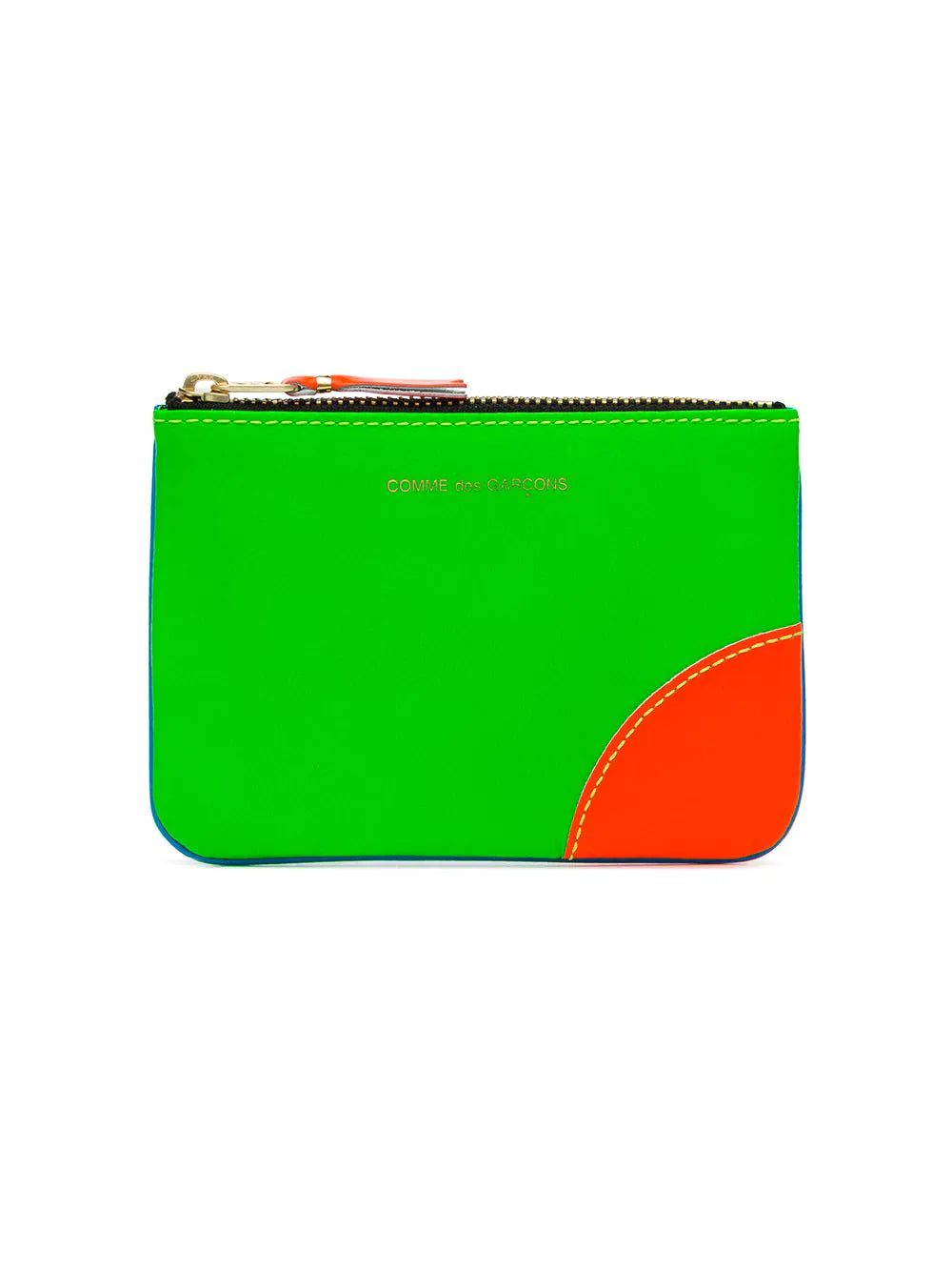 Comme Des Garçons Wallet red green and blue fluorescent wallet