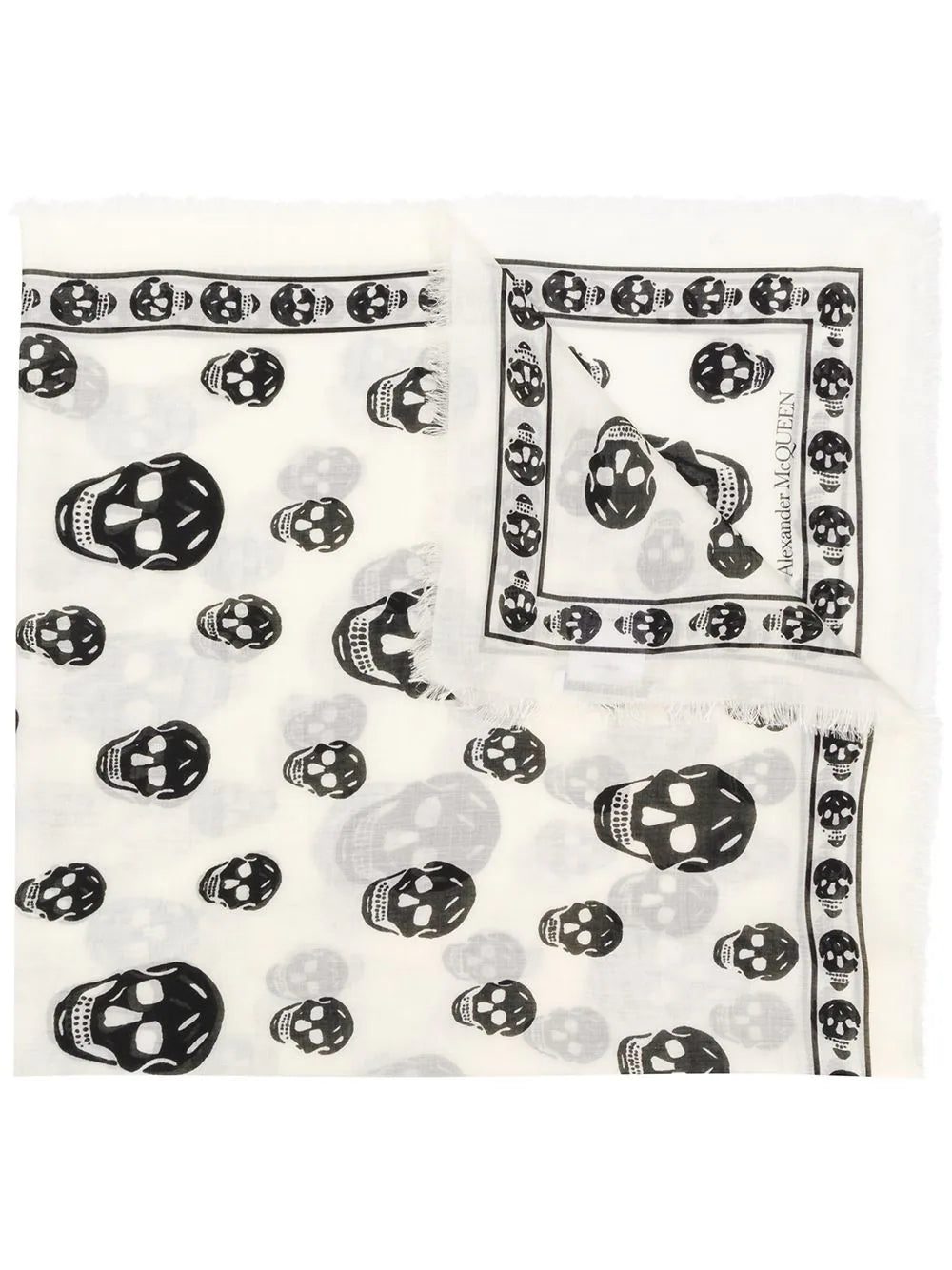 Alexander McQueen skull print scarf