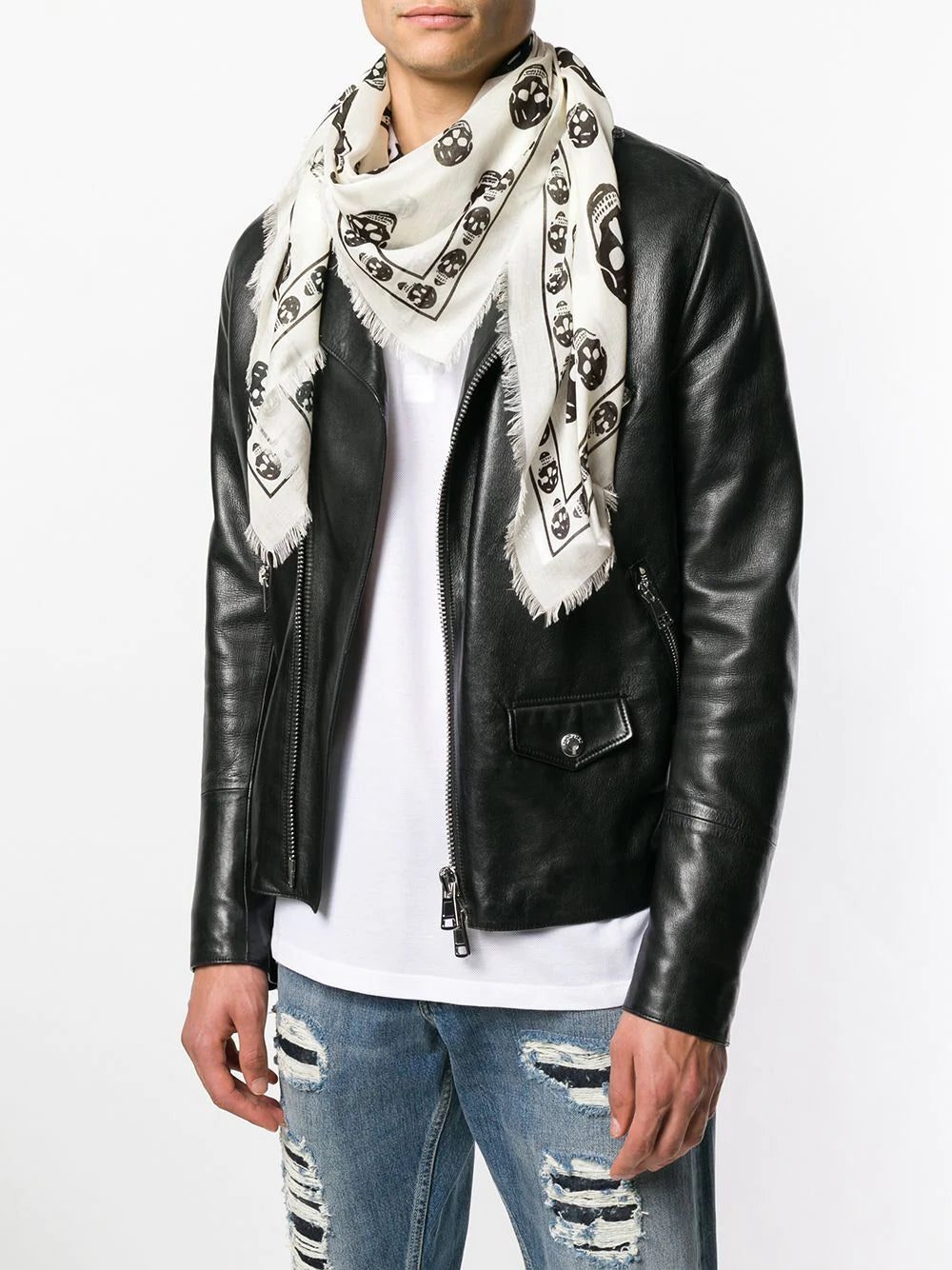 Alexander McQueen skull print scarf - Image 2
