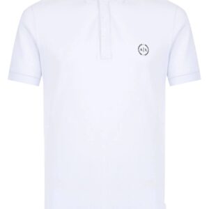 Armani Exchange logo-print polo shirt