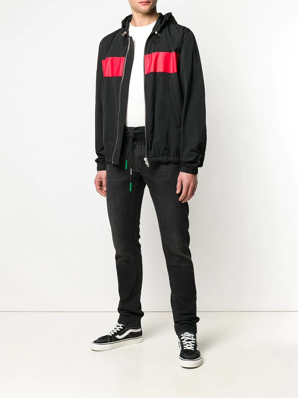 Off-White front zip drawstring jeans - Image 2