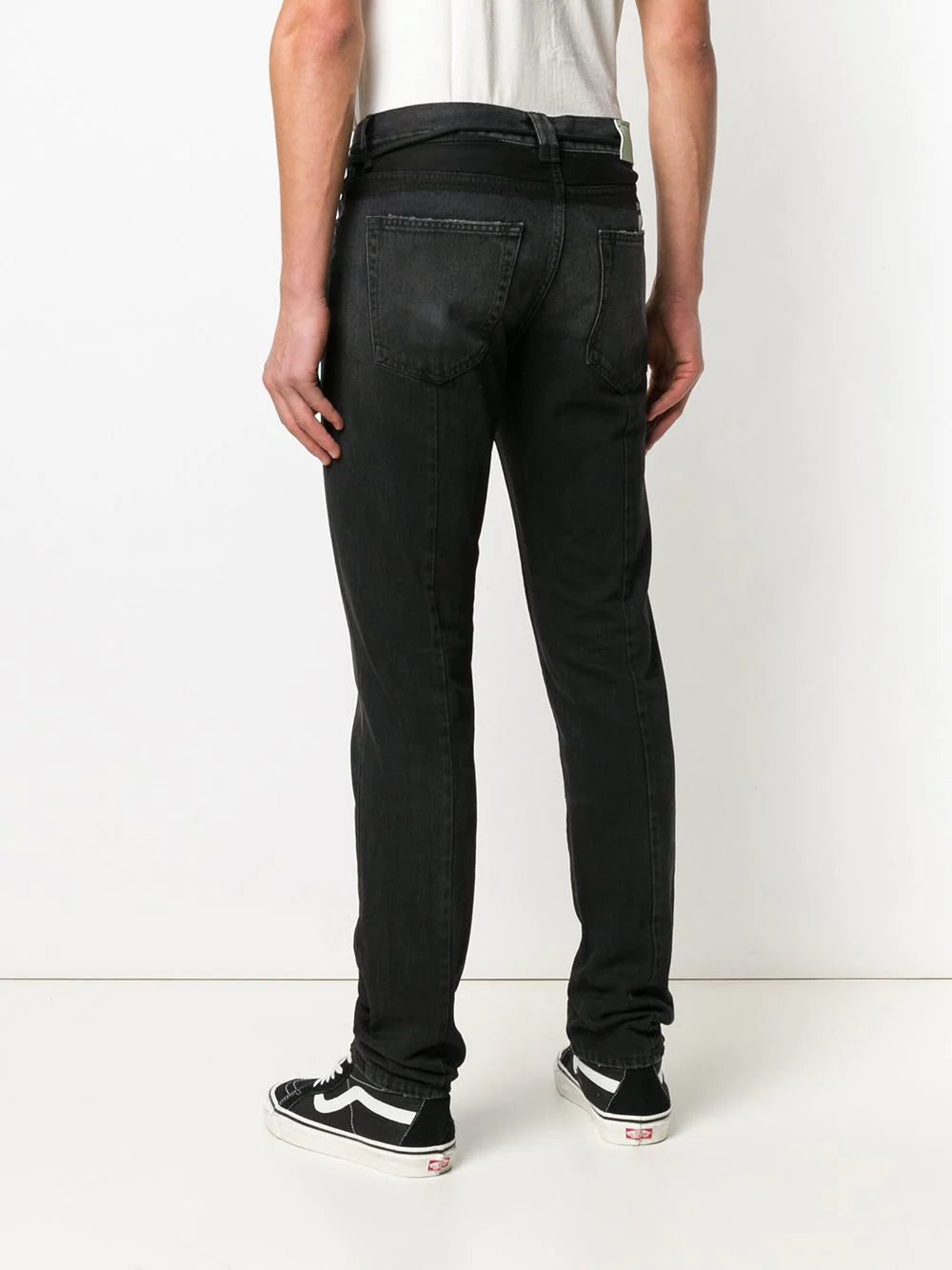 Off-White front zip drawstring jeans - Image 4