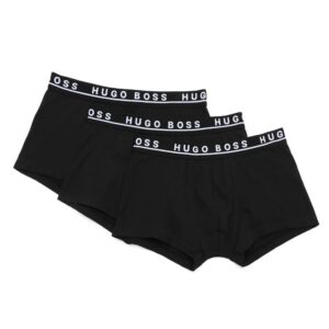 BOSS set of three logo-waistband boxers