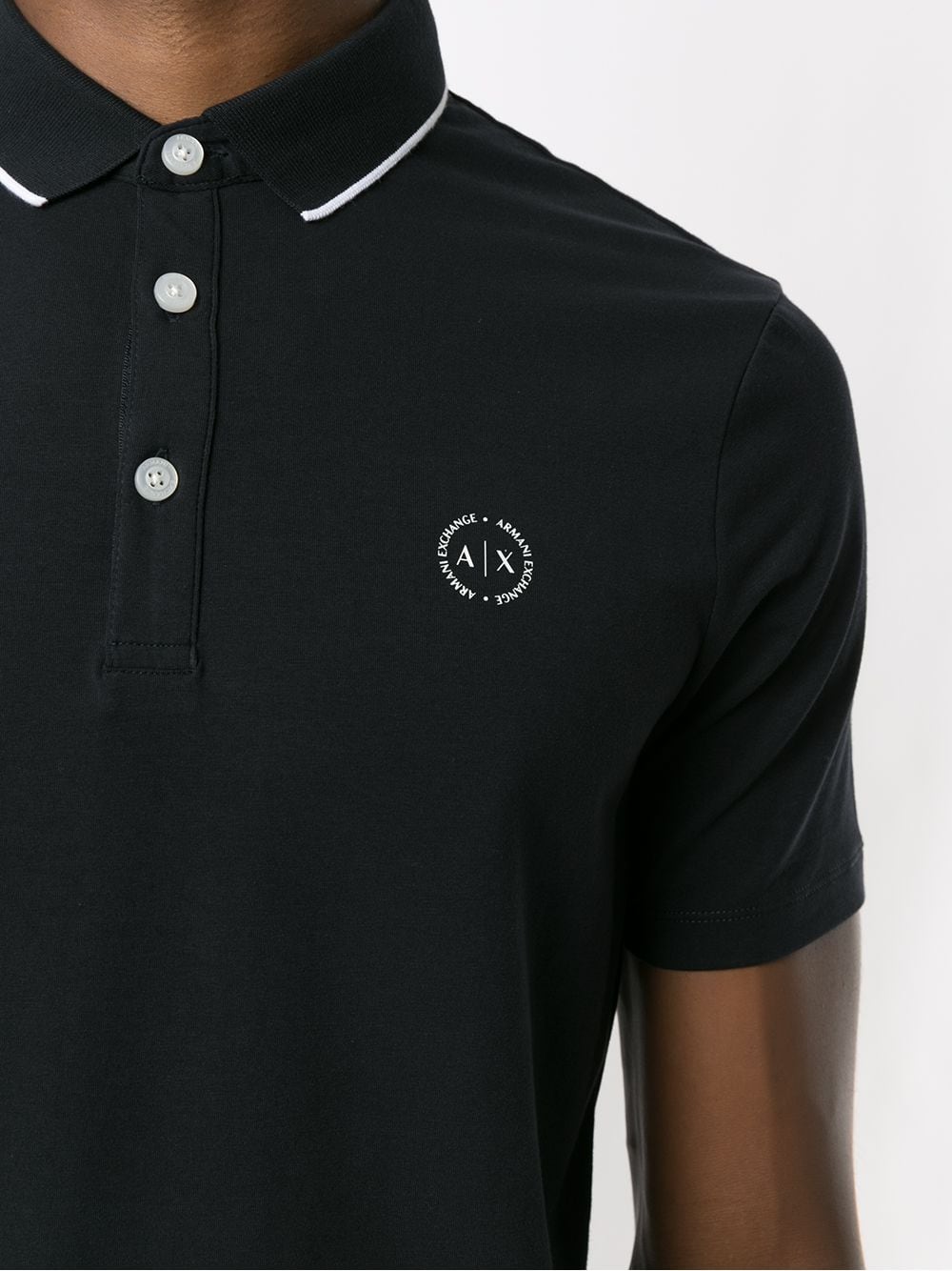 Armani Exchange logo-print polo shirt - Image 5