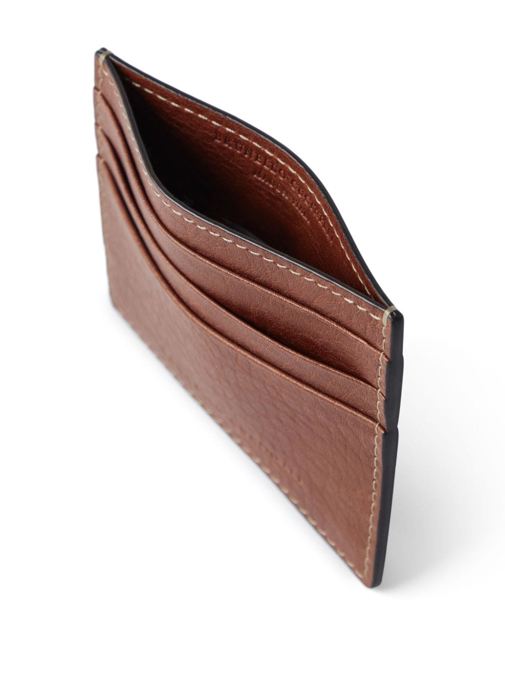 Brunello Cucinelli embossed logo cardholder - Image 3
