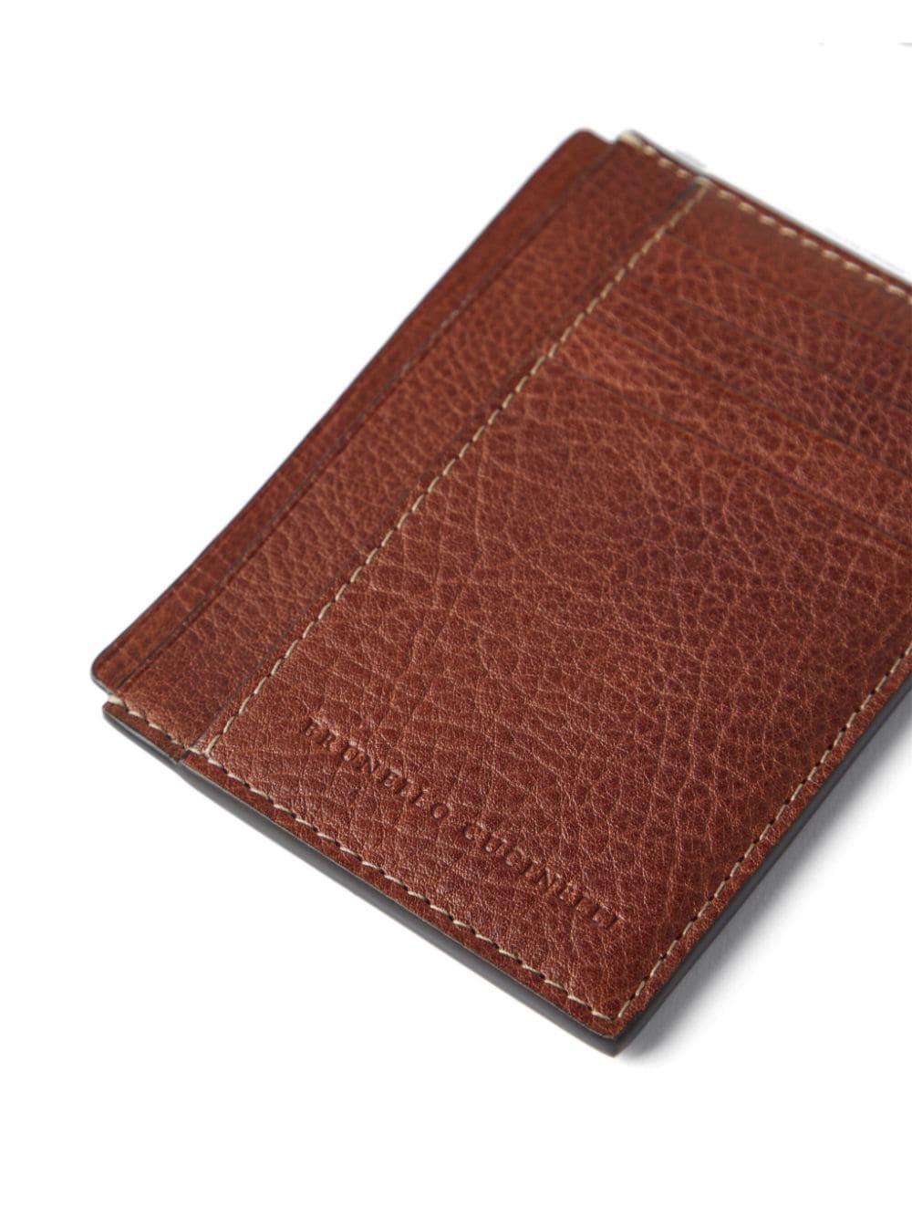 Brunello Cucinelli logo stamp cardholder - Image 3