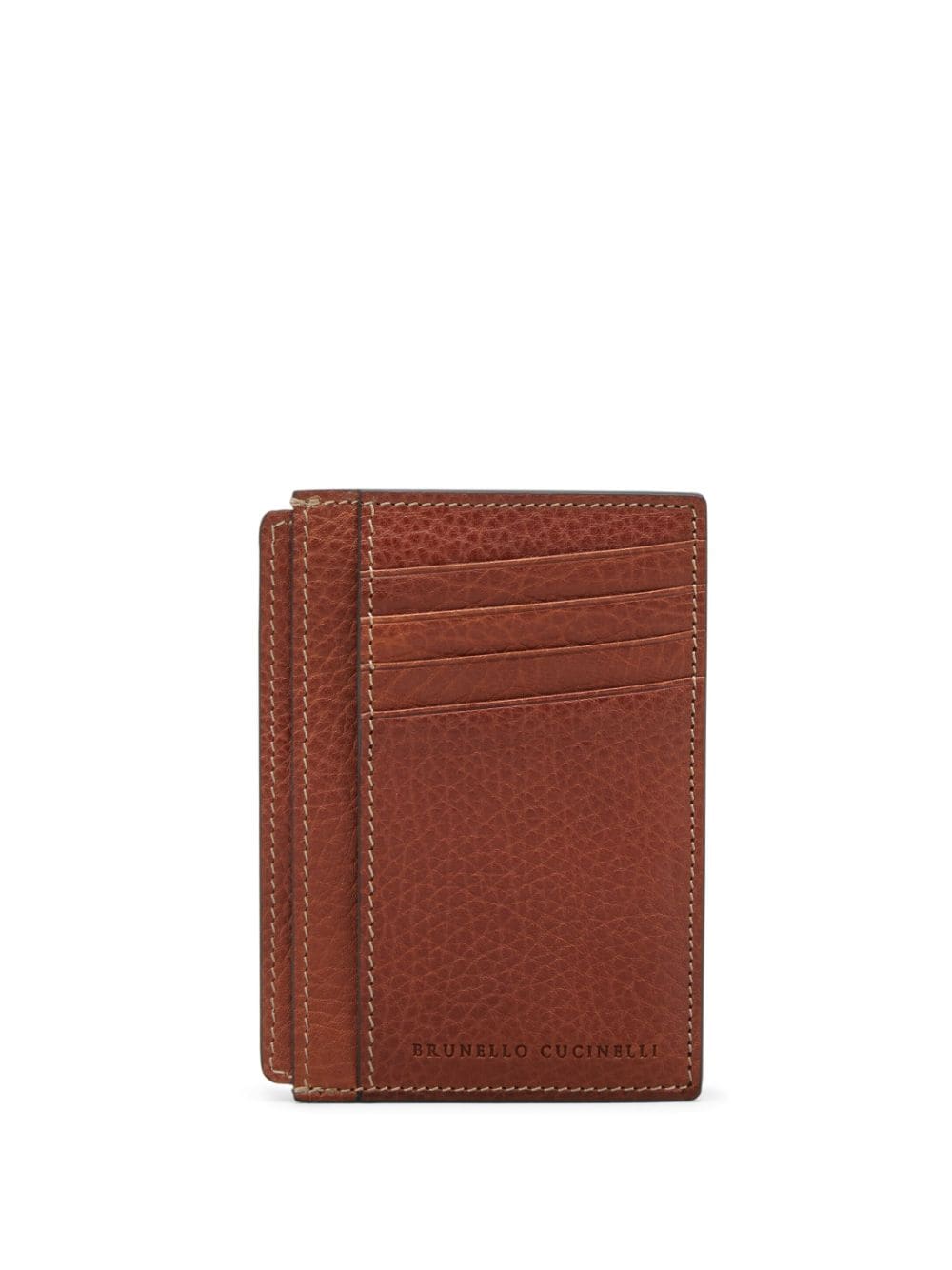 Brunello Cucinelli logo stamp cardholder
