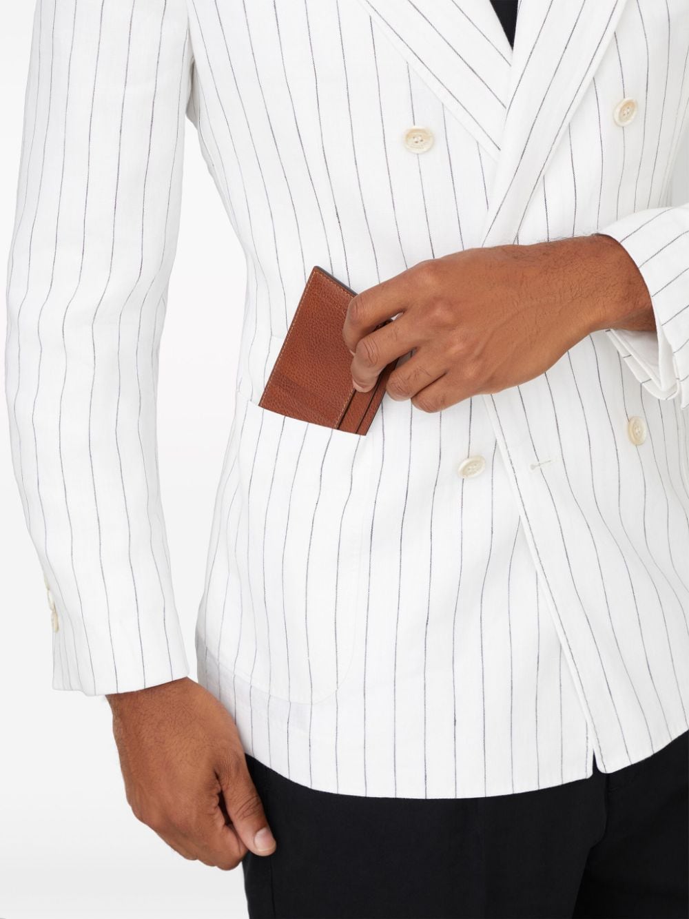 Brunello Cucinelli logo stamp cardholder - Image 4