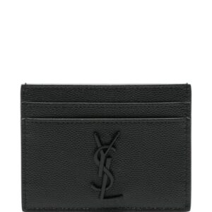 Saint Laurent Cassandre-logo leather cardholder