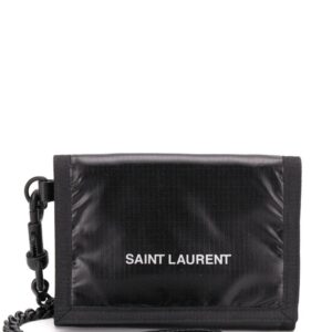 Saint Laurent Nuxx printed logo chain wallet