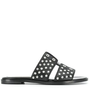 Alexander McQueen stud embellished slides