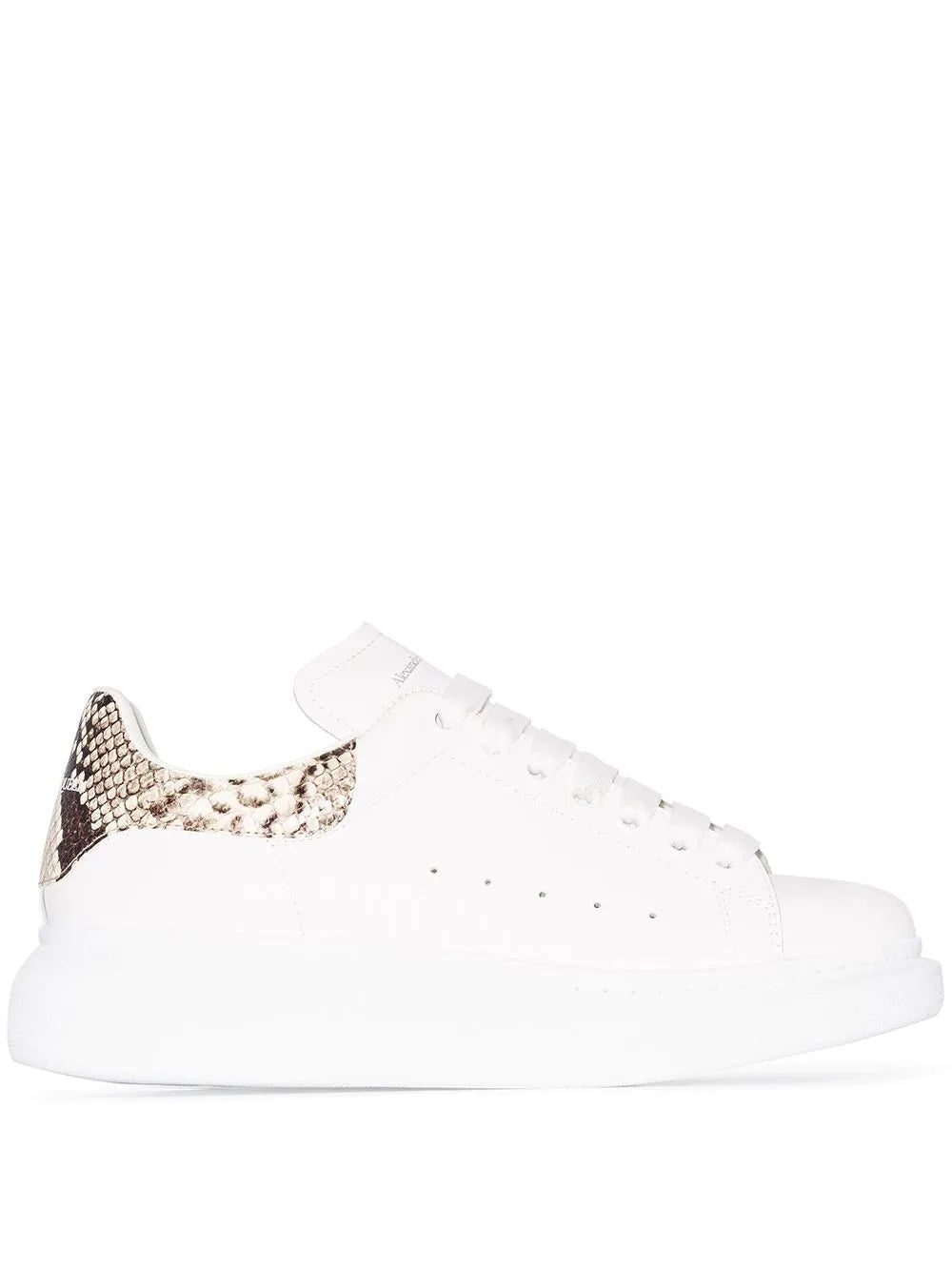 Alexander McQueen Oversized contrast heel counter sneakers