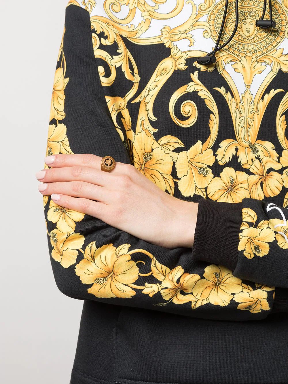 Versace Enamel Icon Medusa Ring - Image 2