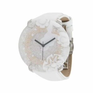 Yunik  Big Round White Flowers 44mm