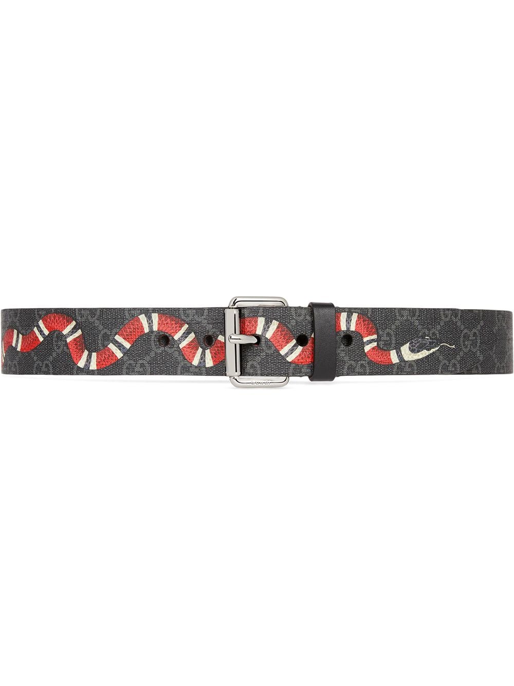 Gucci GG-logo Kingsnake print belt