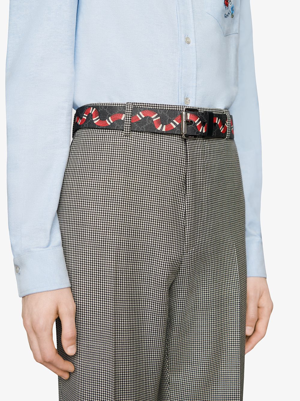 Gucci GG-logo Kingsnake print belt - Image 2