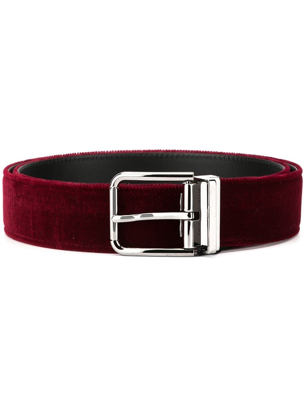 Louis Vuitton buckled velvet belt