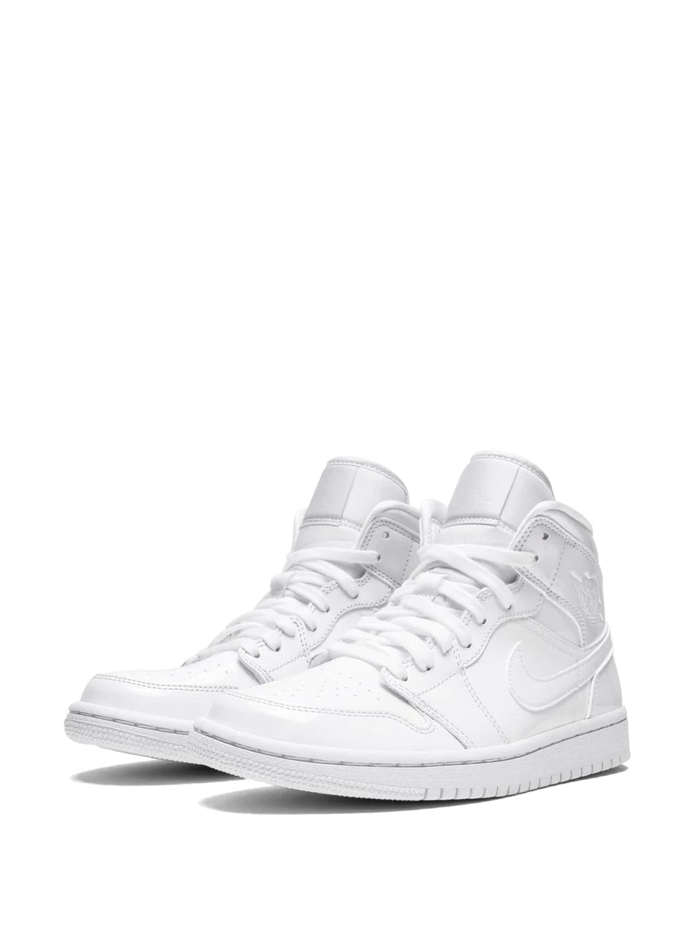 Jordan Air Jordan 1 Mid triple white patent leather - Image 2