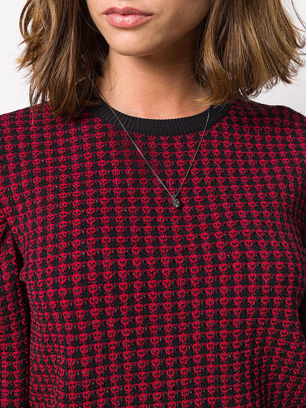 Alexander McQueen pave skull pendant necklace - Image 2