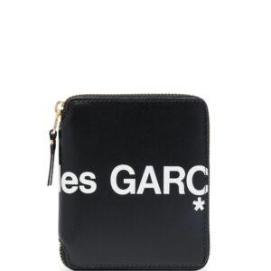 Comme Des Garçons Wallet logo-print zip-fastening wallet