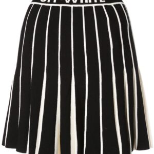 Off-White  contrasting pleated skirt