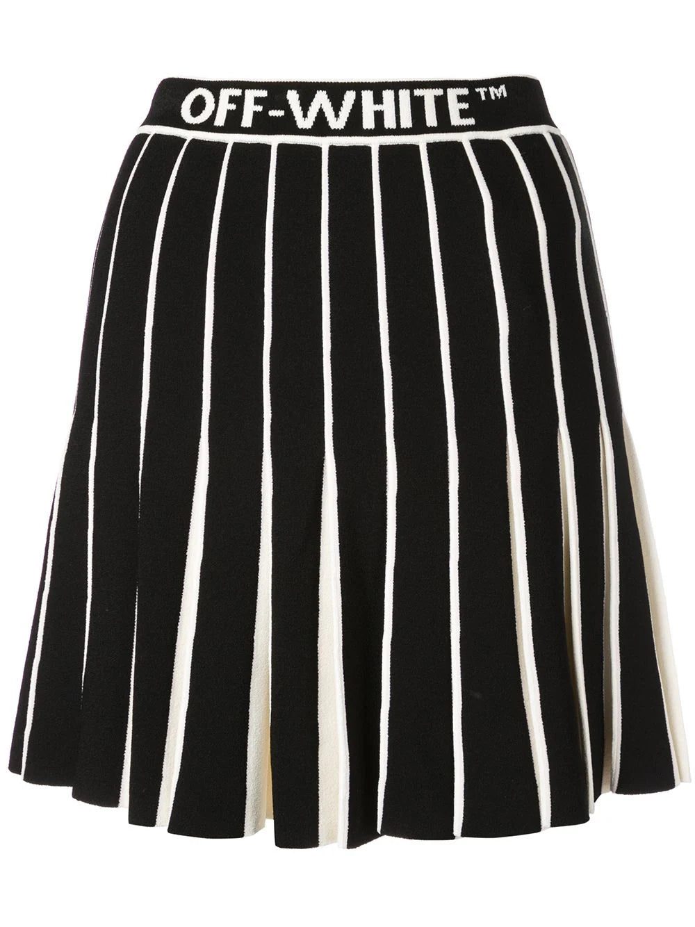 Off-White contrasting pleated skirt