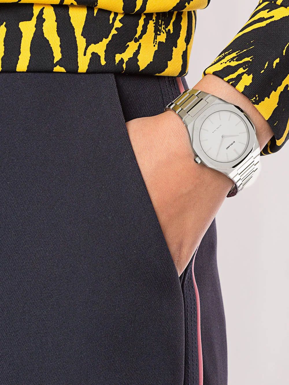 D1 Milano Ultra Thin Silver 38mm - Image 2