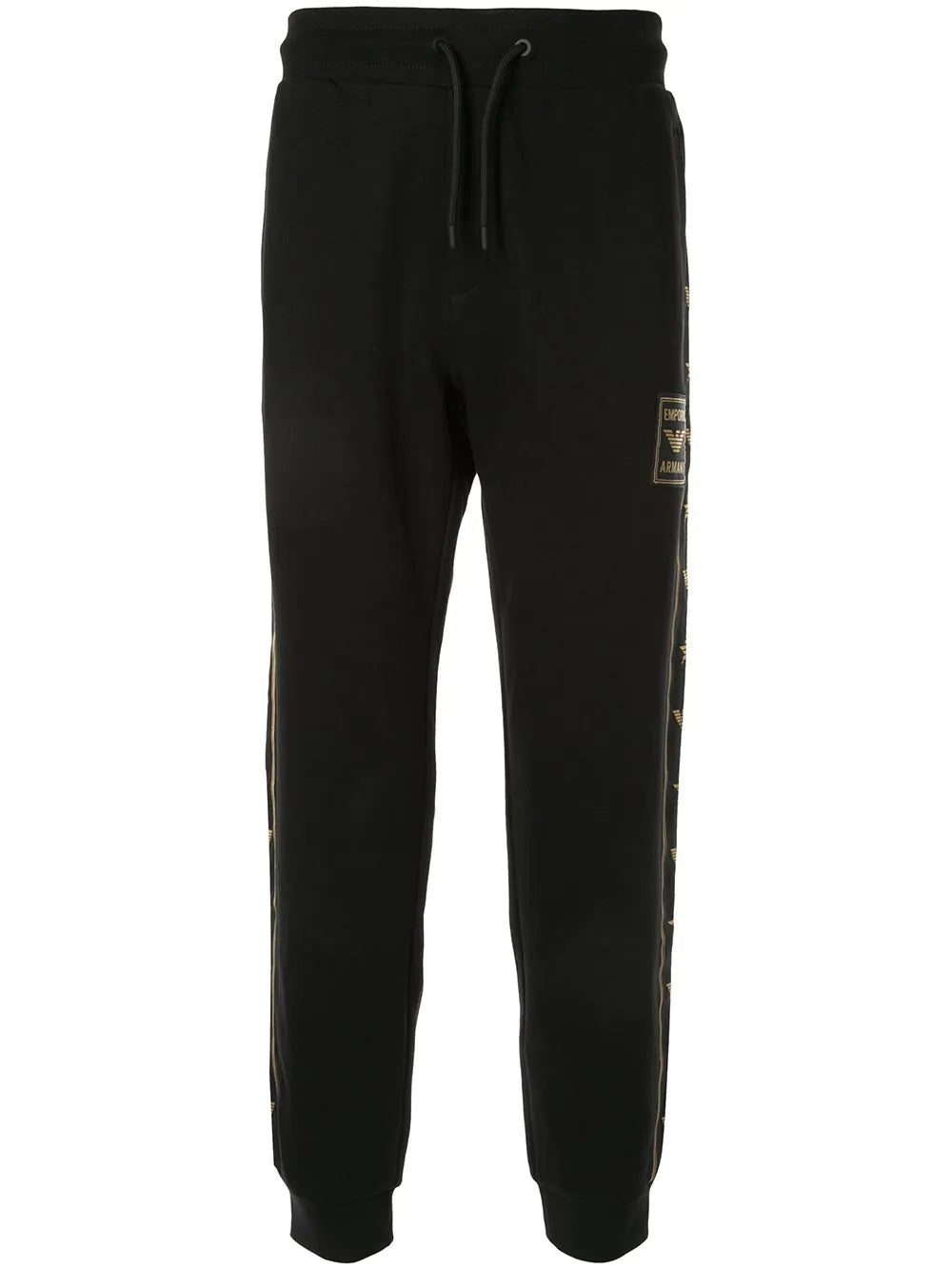 Emporio Armani logo patch track pants