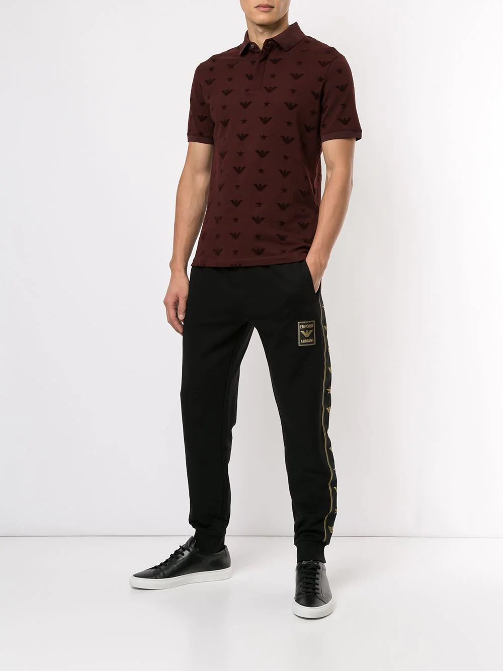 Emporio Armani logo patch track pants - Image 2