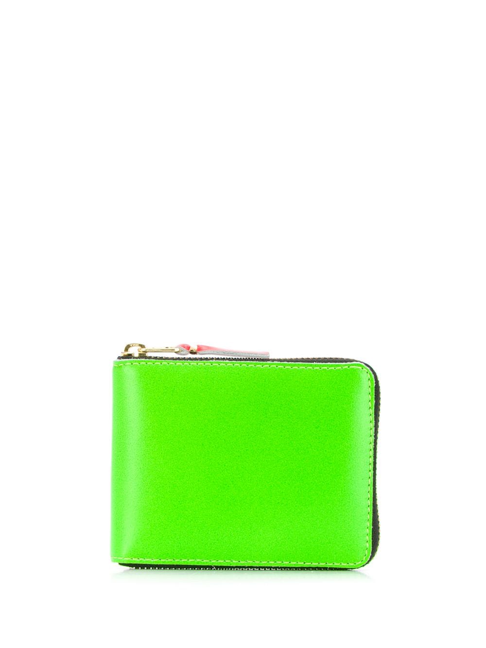 Comme Des Garçons Wallet colour block zip wallet