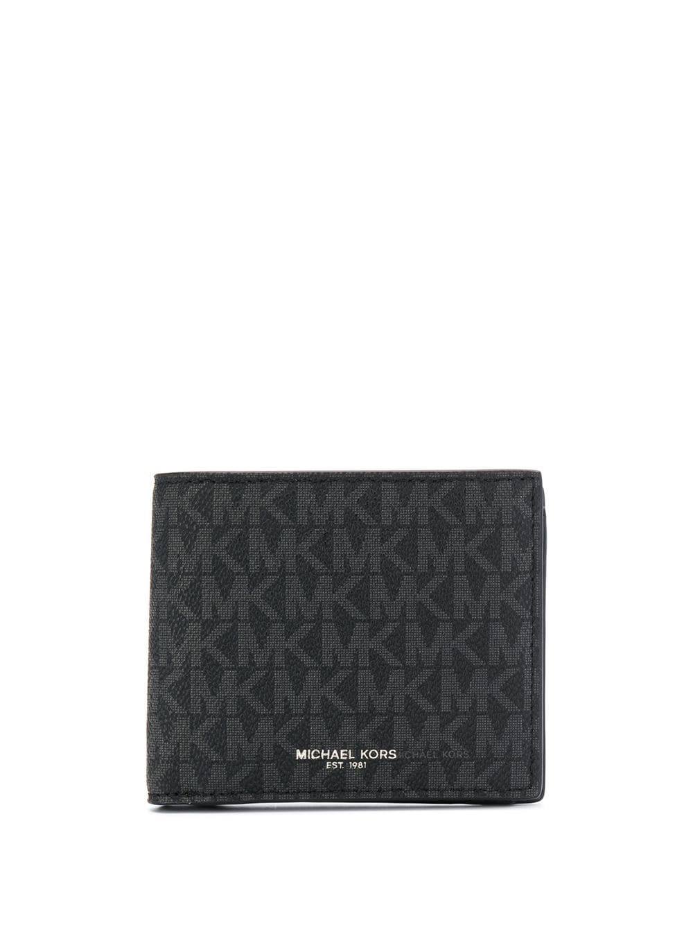 Michael Kors logo-print foldover wallet