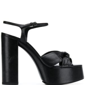 Saint Laurent knot detail 145mm platform sandals