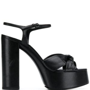 Saint Laurent  knot detail 145mm platform sandals