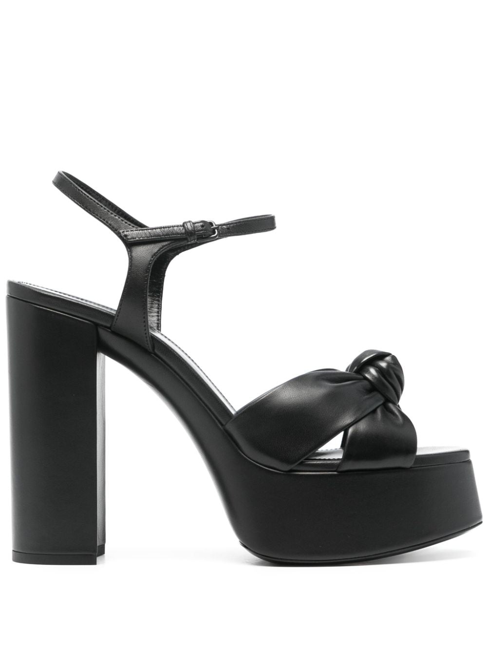 Saint Laurent 145mm leather platform sandals