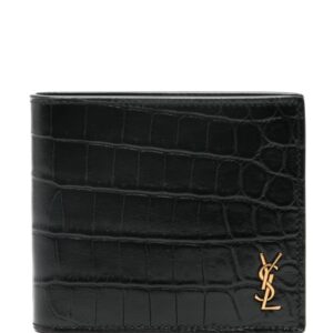 Saint Laurent Tiny Cassandre East/West leather wallet