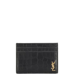 Saint Laurent  Monogram embossed card holder