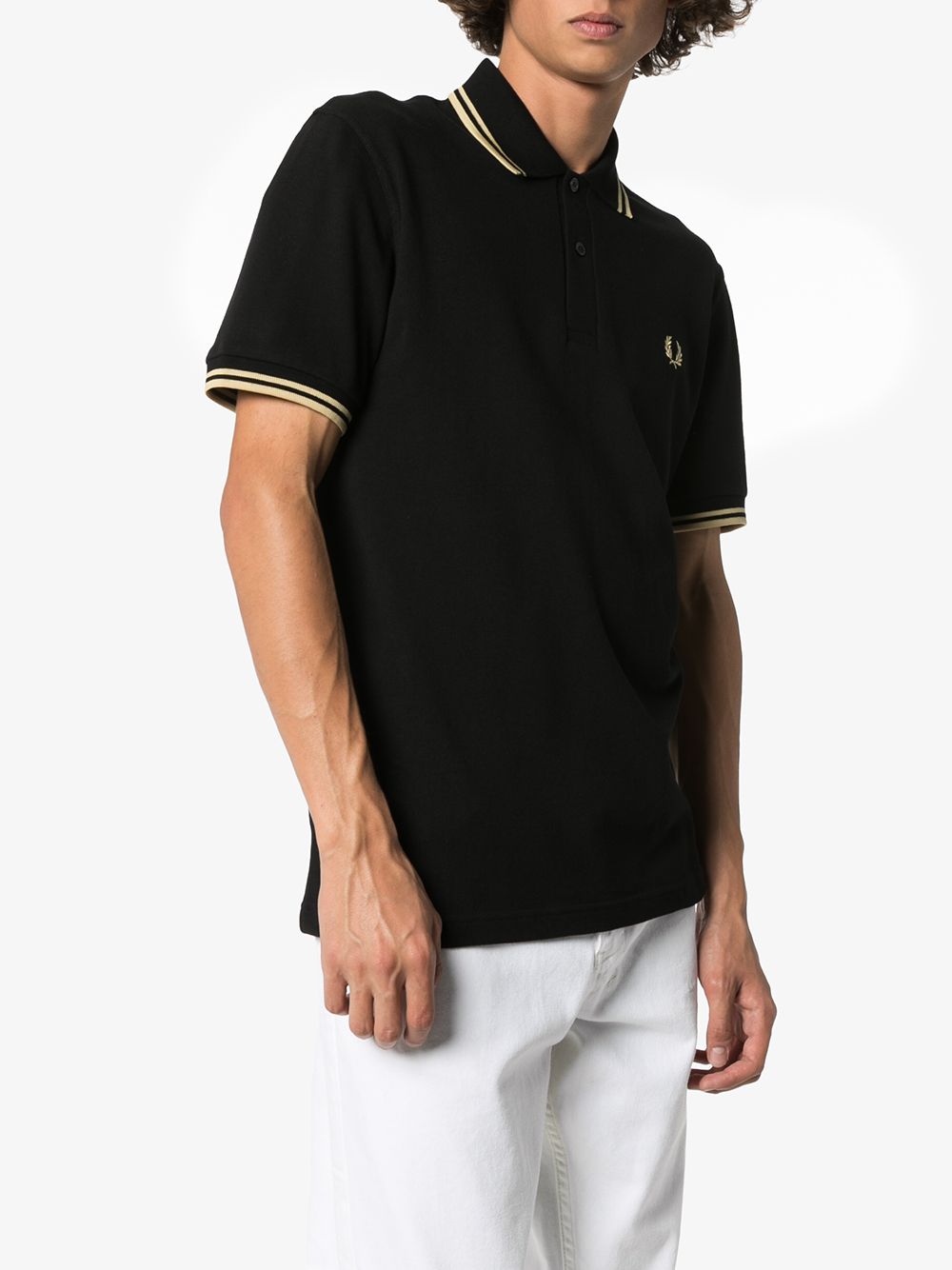 Fred Perry stripe-trimmed polo shirt - Image 3