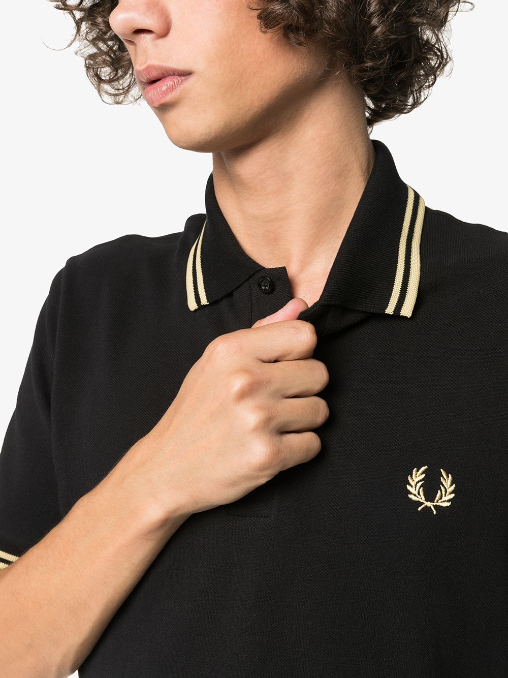 Fred Perry stripe-trimmed polo shirt - Image 5
