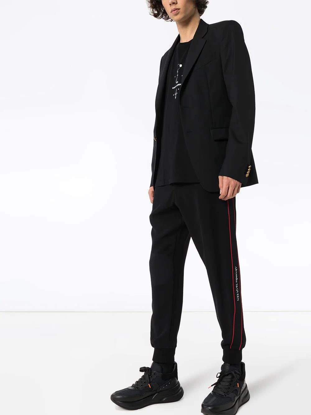 Alexander McQueen logo tape track pants - Image 2