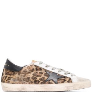 Golden Goose Super-Star leopard print sneakers